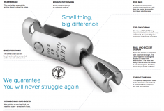 Jonction d’ancre Flip Swivel